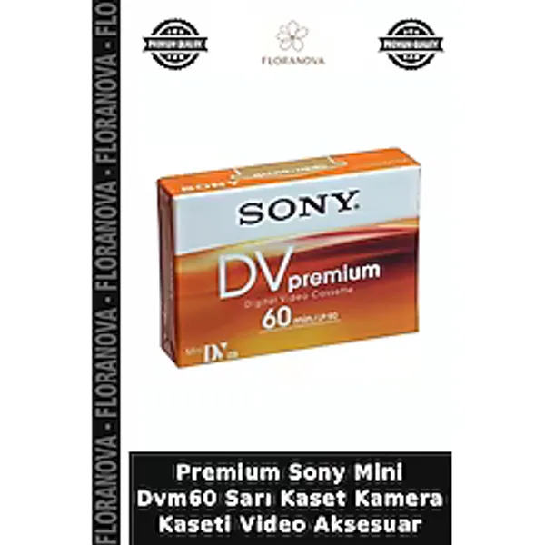 Floranova Premium Sony Mini DVM60 Sarı Kaset Kamera Kaseti Video Aksesuar - Çok Renkli