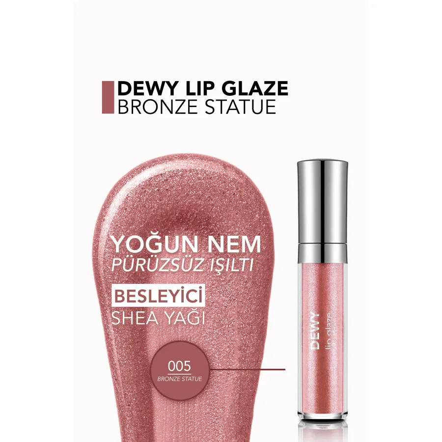 Flormar Dewy Lip Glaze 05 Bronze Statue Dudak Parlatıcısı