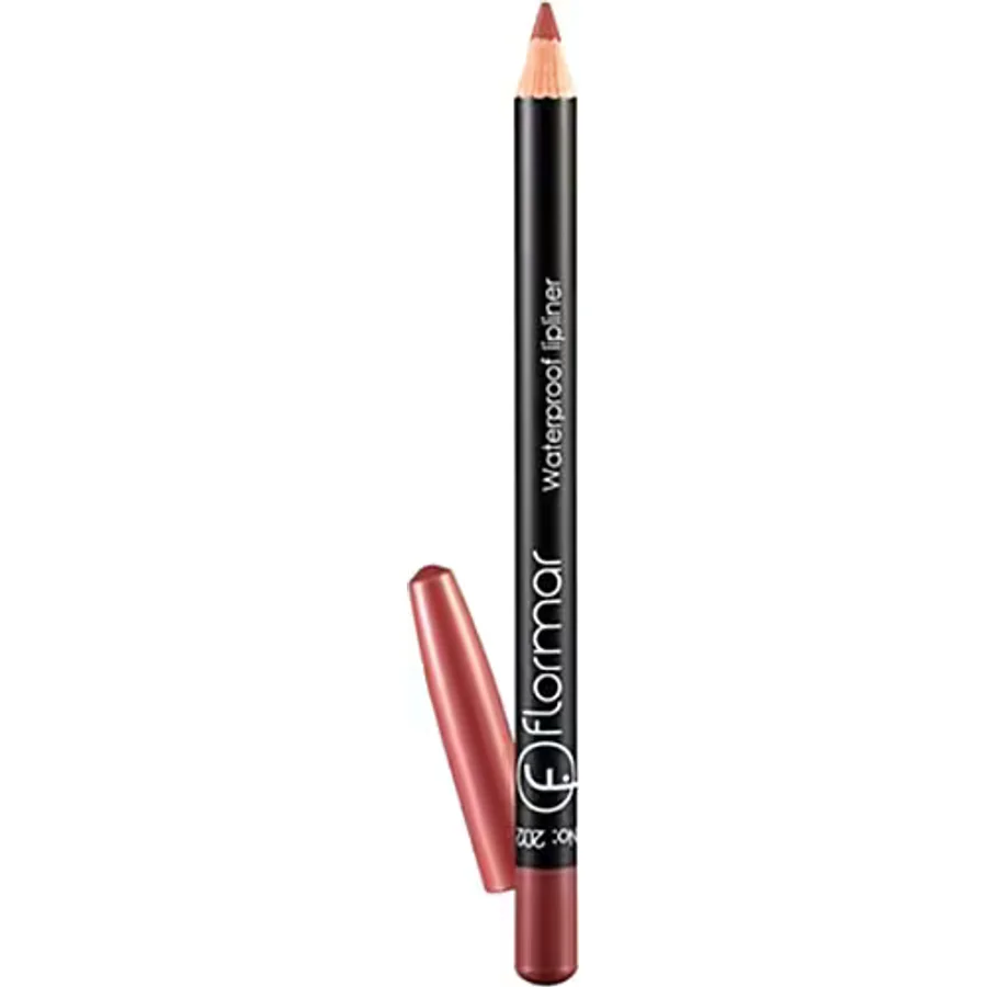 Flormar Waterproof Lipliner 202 Soft Pink Brown Dudak Kalemi