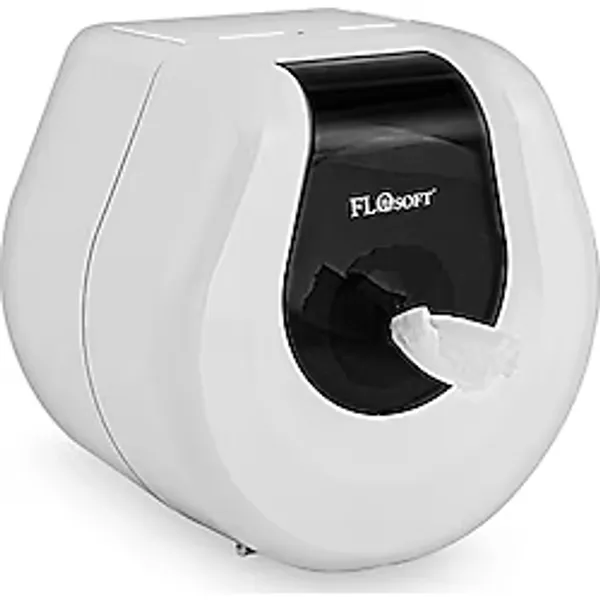 Flosoft Cimri Tuvalet Kağıdı Dispenseri Beyaz F069