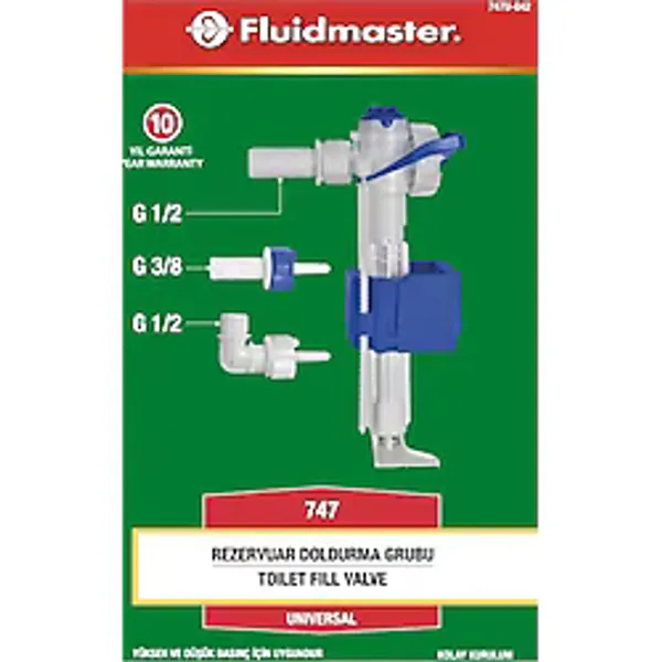 Fluidmaster Gömme Rezervuar Doldurma Grubu Flatör Şamandıra Beyaz