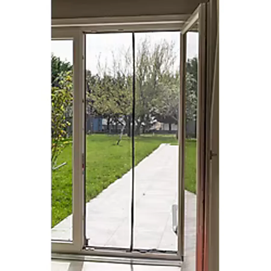 Fly Stop Mıknatıslı Kapı Sinekliği 105X210 cm Cırt Bantlıdır Siyah Tül