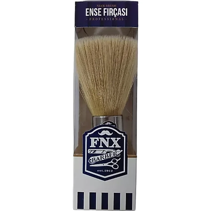FNX Barber Ahşap Saplı Profesyonel Ense Fırçası No: 2