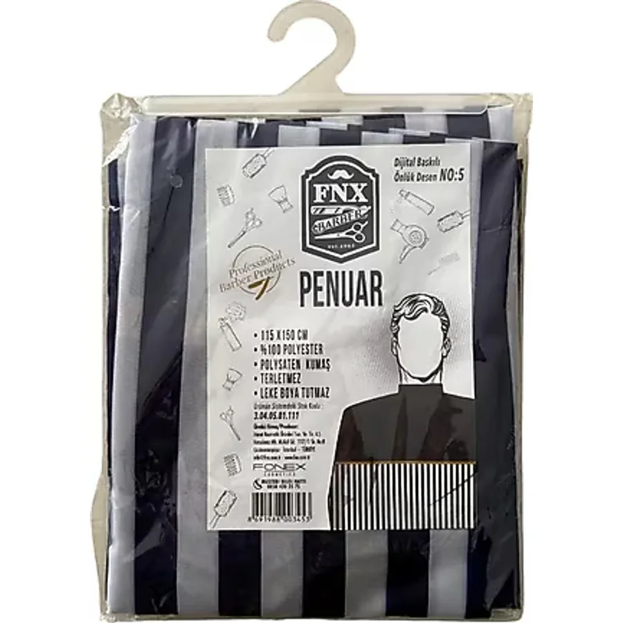 FNX Berber Önlük Kesim Penuarı 115x150 Cm Dijital Baskı Nu:5