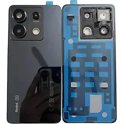 Fodos Xiaomi Uyumlu Redmi Note 13 Pro 5G Arka Pil Batarya Kapağı Kamera Lensli 2312DRA50G Siyah