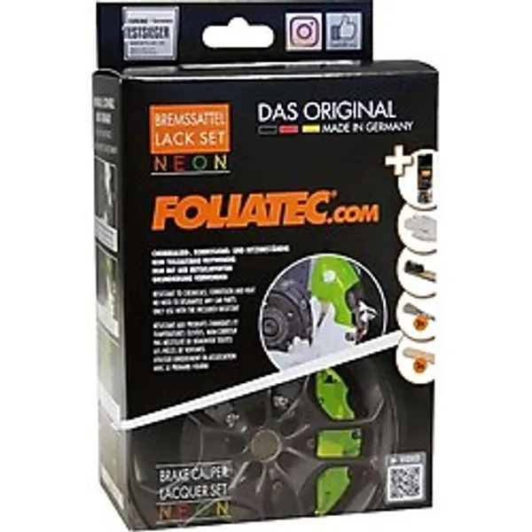Foliatec Fren Kaliperi Boya Seti 4 Komponet Neon Sarı