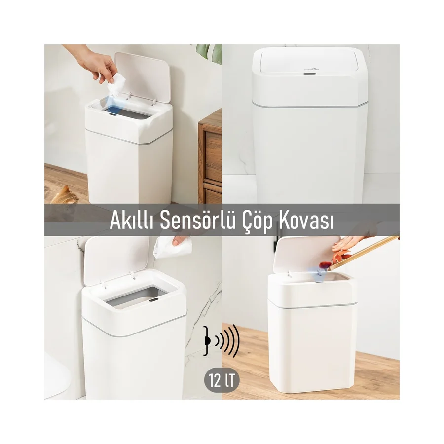 follow me Sensörlü Çöp Kovası 12 Litre