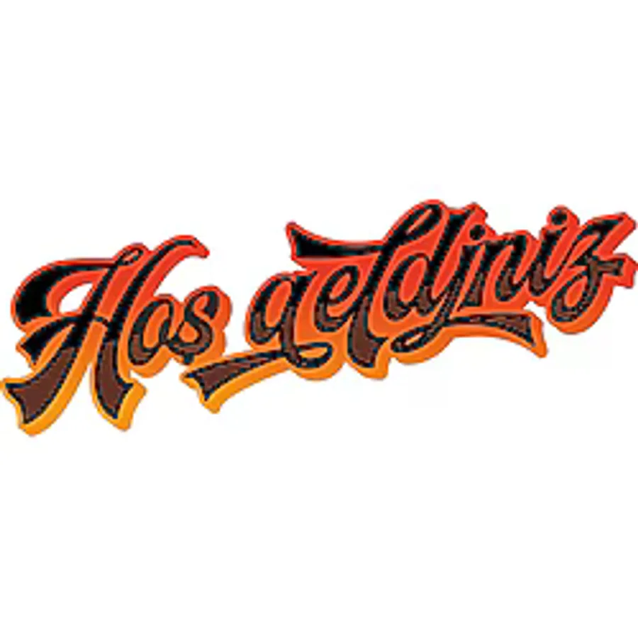 Folyo Sticker Hoşgeldiniz 30cm Uzunluk