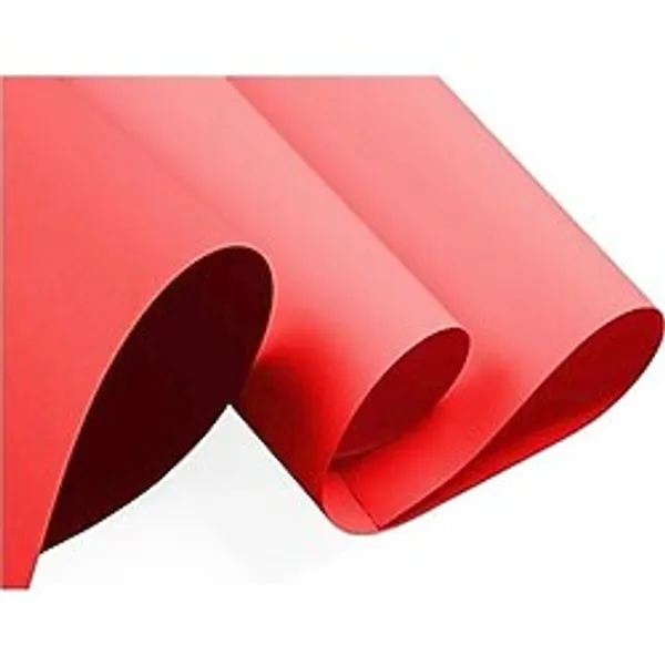 Fon Kartonu 50X70 Kırmızı 160 gr Rulo Şeklinde - 10 adet