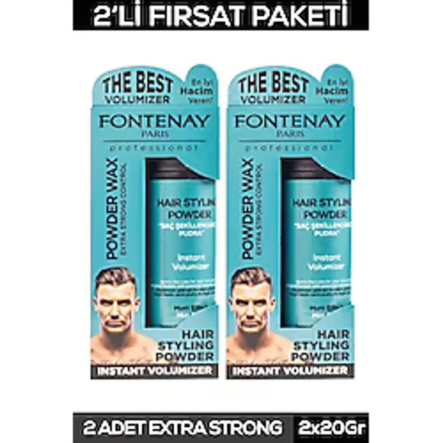 FONTENAY SAÇ ŞEKİLLENDİRİCİ PUDRA TOZ WAX MAT EFFECT MAVI 20GR X2