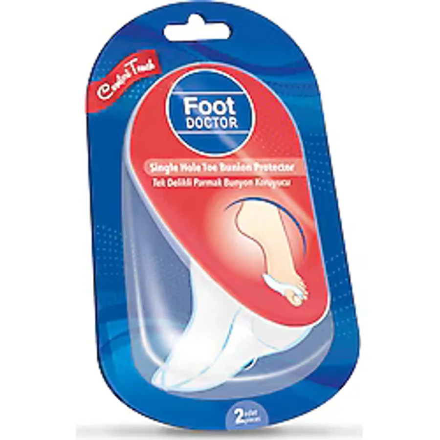 Foot Doctor Tek Delikli Parmak Bunyon Koruyucu 2 Adet