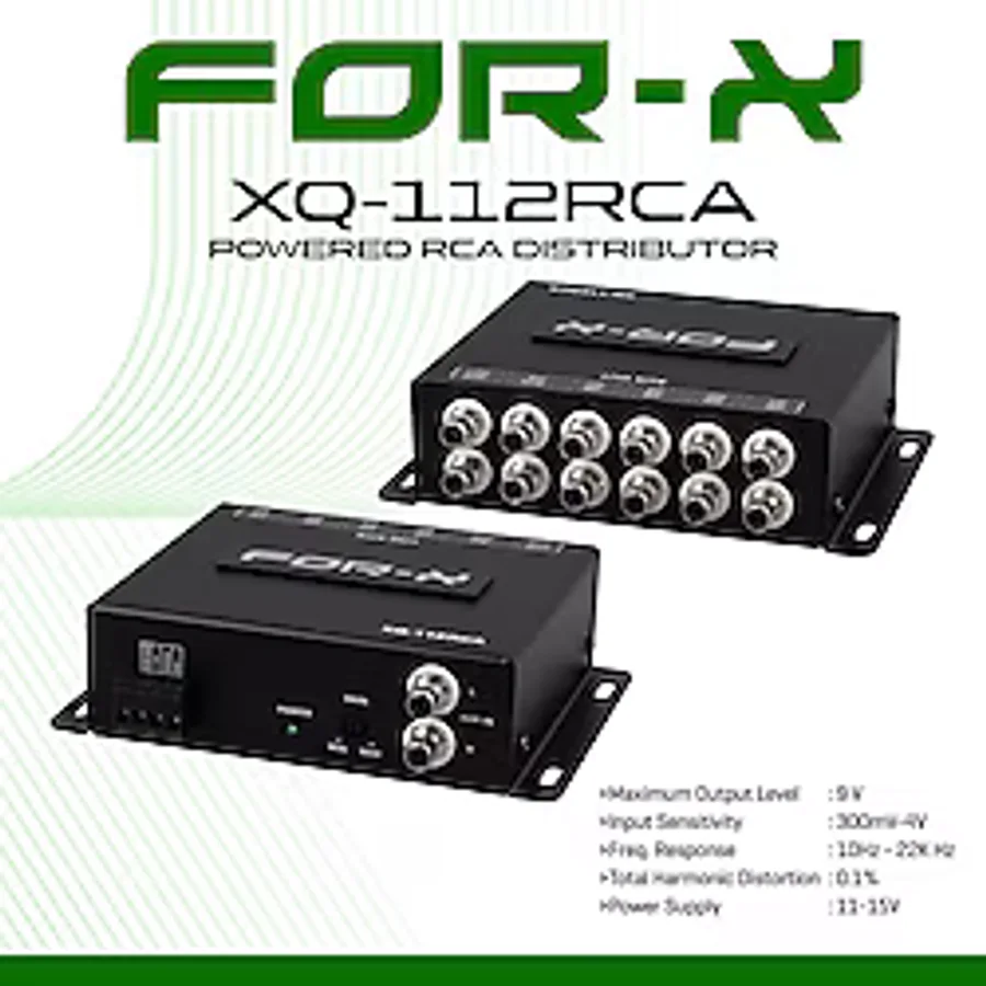 For-x Amfi Çıkışı Çoğaltıcı - For-x Xq-112rca - 2 Amfi Çıkışlı Teybi 12 Amfi Çıkışlı Yapma