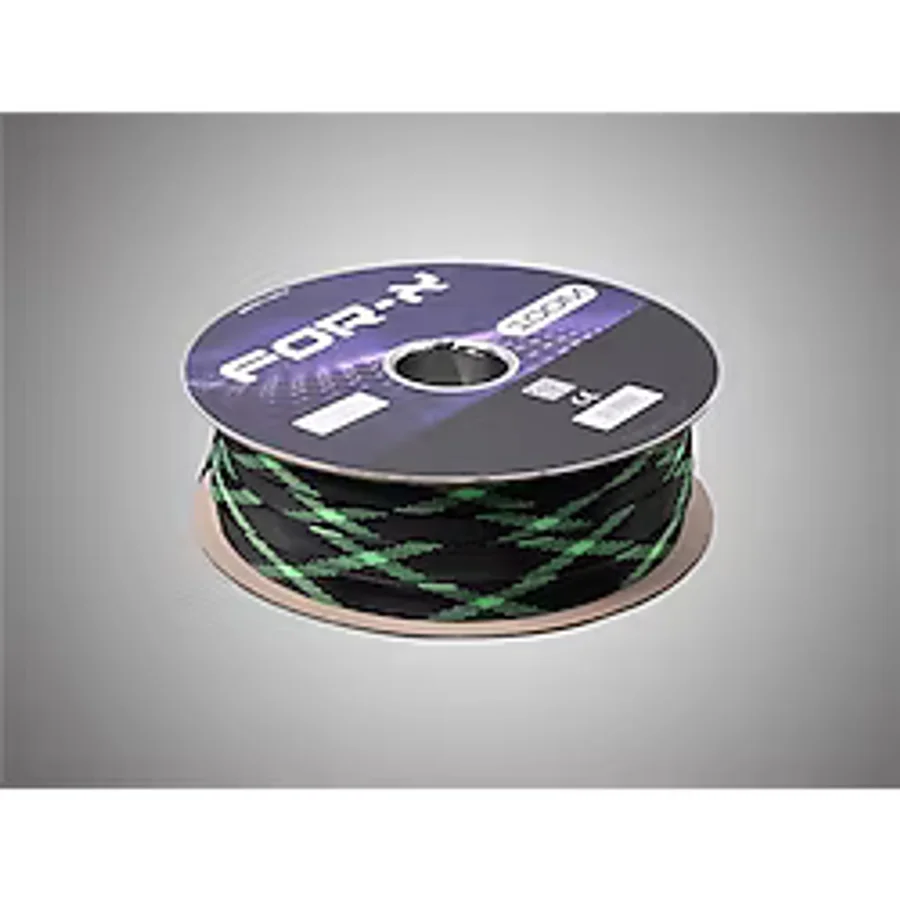 For-X Kablo Çorabı 20MM - For-X 20MM Yeşil Siyah Amfi Kablo Toplayıcı - 1 Metre