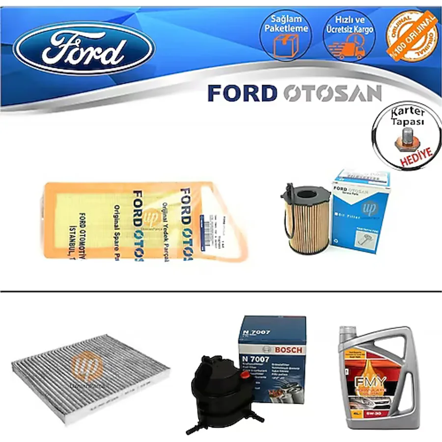 Ford Fiesta 1.4 Tdci Dizel Filtre Bakım Seti 2002-2011 (373406111)