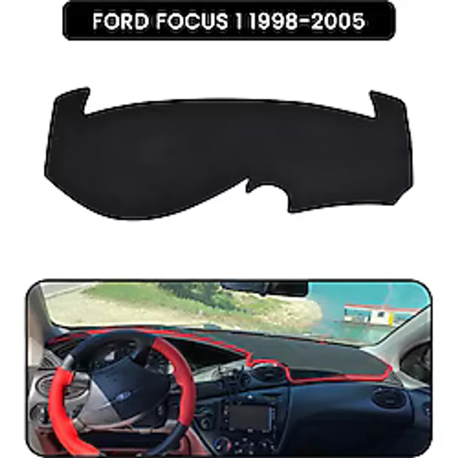 Ford Focus 1 1998-2005 Torpido Koruma Halısı Siyah Kenar