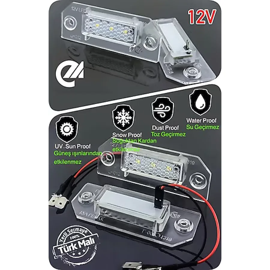 Ford Focus 2 Mk2 Dm2 2004-2012 Canbus LED Plaka Aydınlatma Ledi Lambası LED Edıtıon
