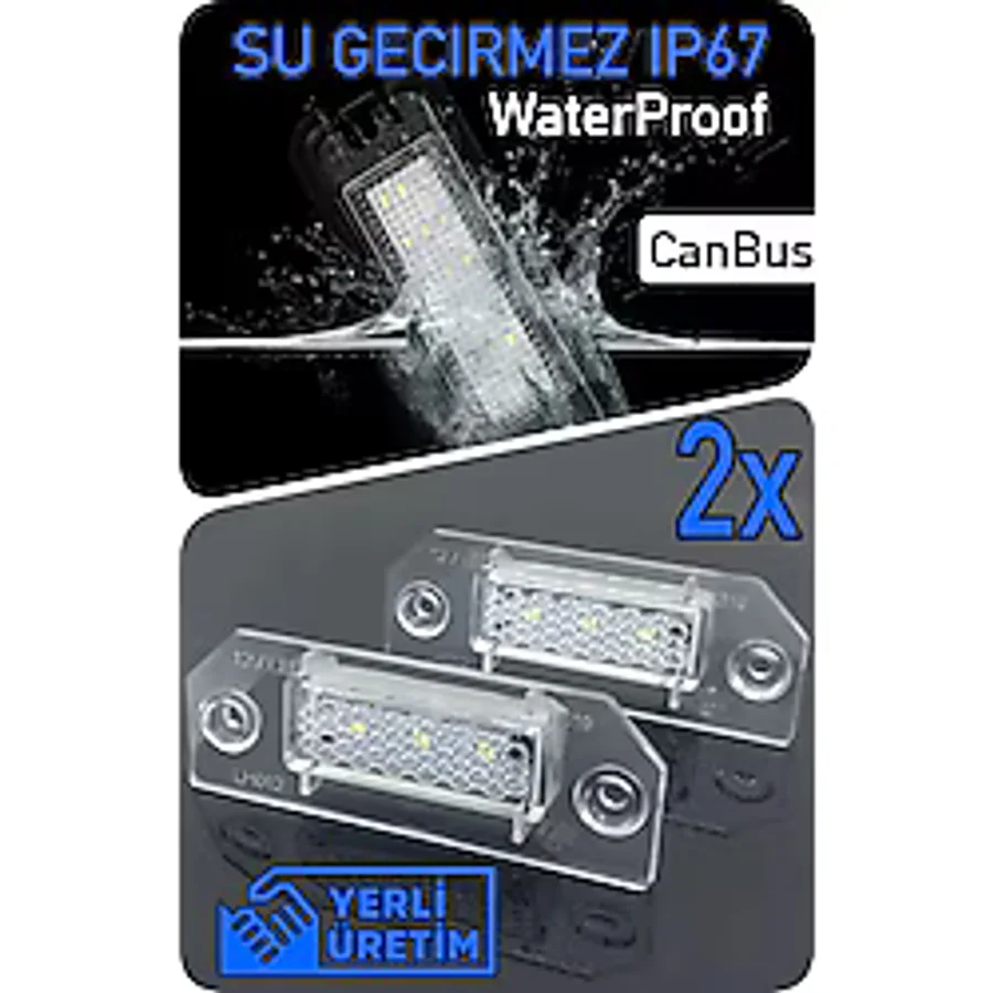 Ford Focus C-Max 2003-2010 Canbus LED Plaka Aydınlatma Ledi Lambası LED Edıtıon