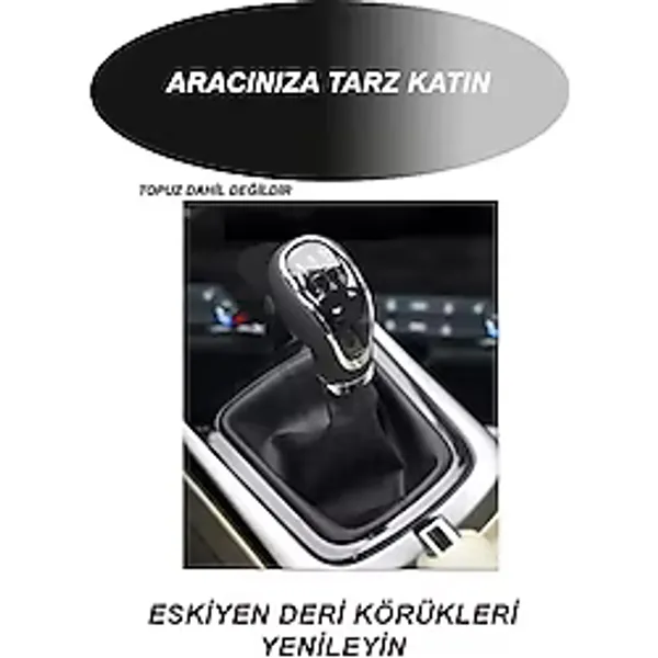 Ford Focus Trend Uyumlu Araç,araba,oto Vites Körüğü Siyah Dikiş