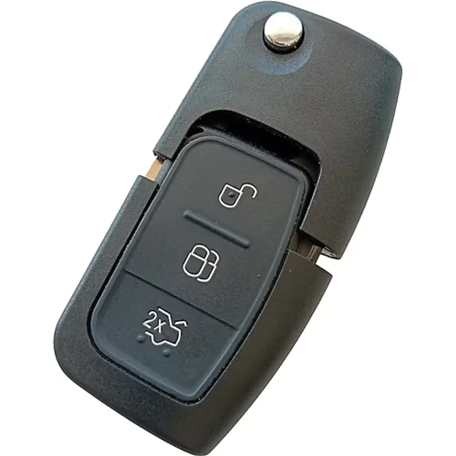 Ford Focus Uyumlu 2 Fiesta Fusion Anahtar Kumanda Kabı HU101 Uç Logolu