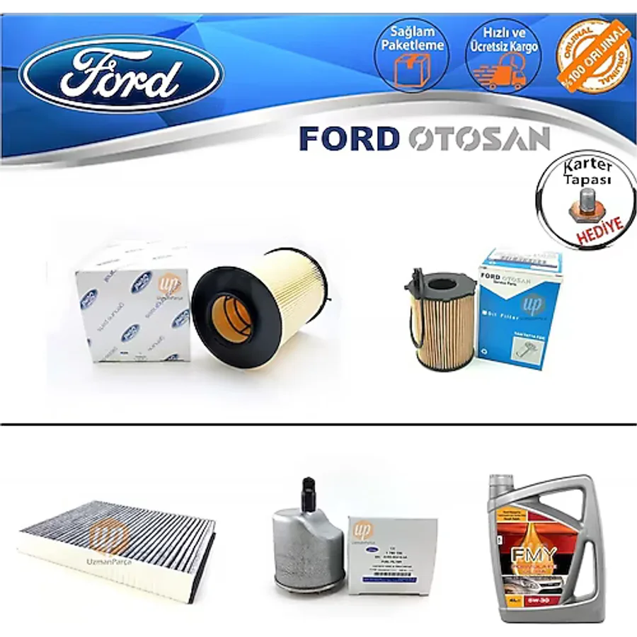Ford Focus Uyumlu 3 1.6 Tdci Dizel Filtre Bakım Seti 2011-2018 (373117823)