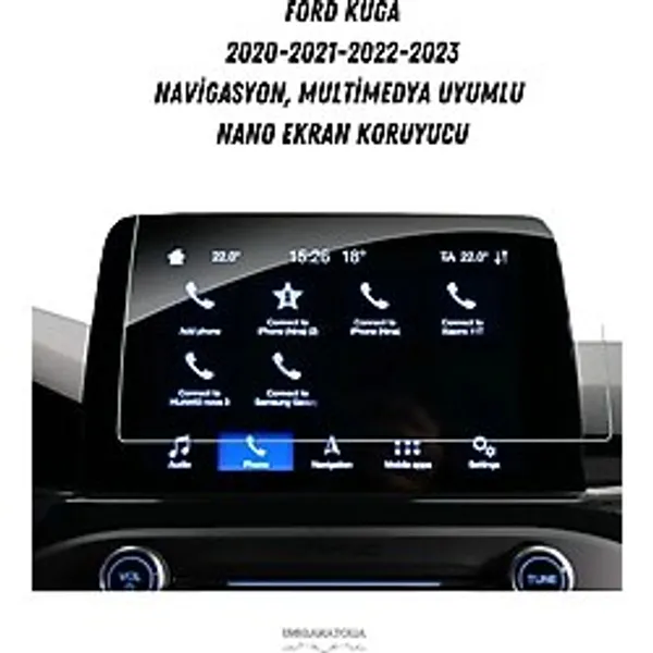 Ford Kuga 2020-2023 Navigasyon ve Multimedya Uyumlu Nano Ekran Koruyucu