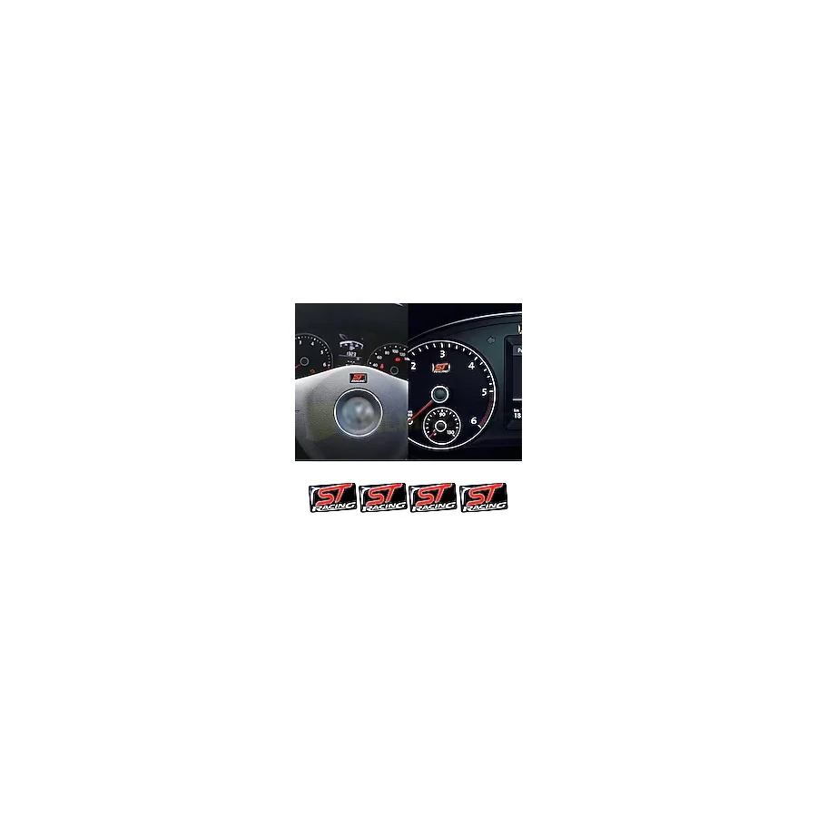 Ford St Logo Direksiyon Jant Vites Torpido Damla Oto Sticker Etiket 4 Adet
