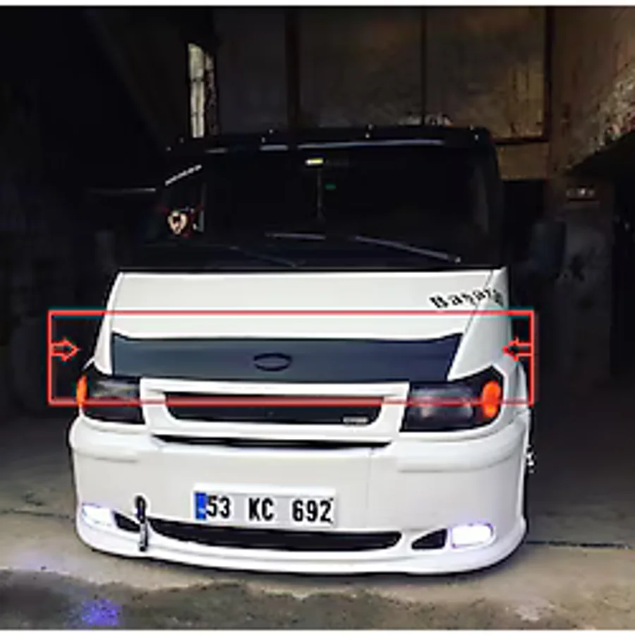 ford transit 2002 2006 kaput rüzgarlık koruyucu