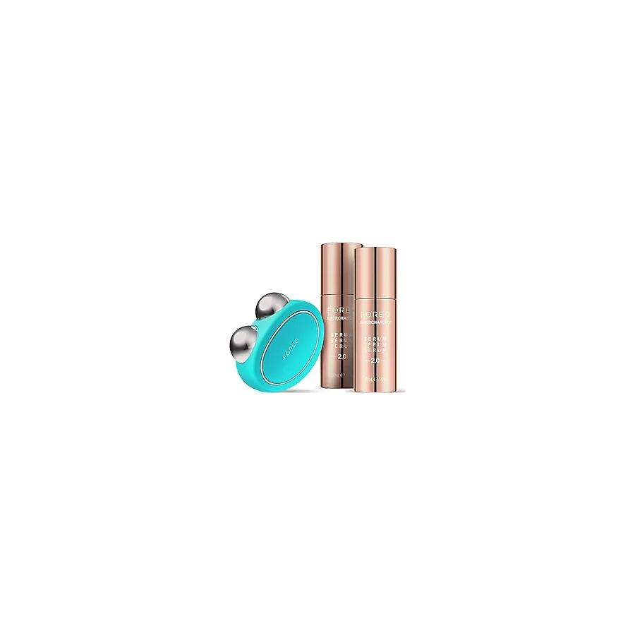 FOREO Forever Firm BEAR Paket - BEAR Mikro Akımlı Yüz Cihazı + 2 x İletken Serum 30 mL - Cilt Bakım Alet Seti - Nane