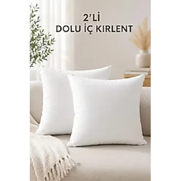 Formeya 2'li İç Kırlent Silikon Elyaf Dolgulu Koltuk Kırlenti İç Yastık Dolgusu Kırlent İçi