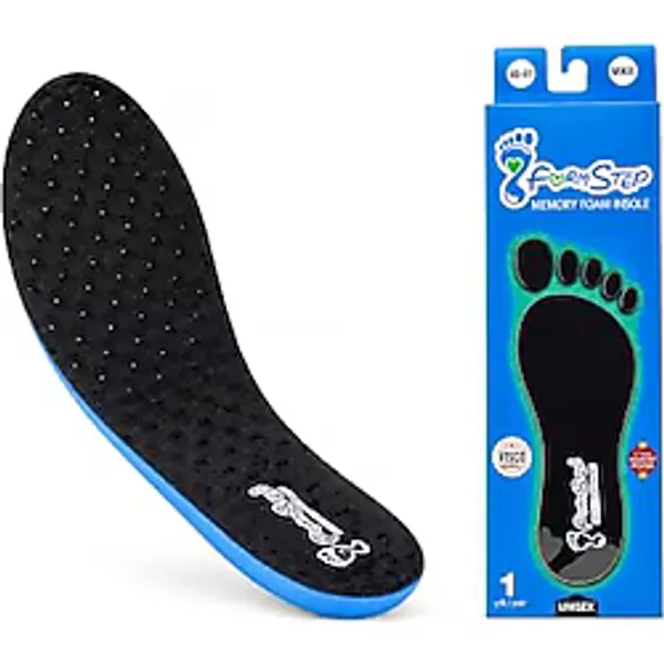 FormStep M900 Memory Foam İç Ayakkabı Tabanlık - Ortopedik, Topuk Dikeni, Rahat, Koşu, Konfor, Darbe Emici (39-40)