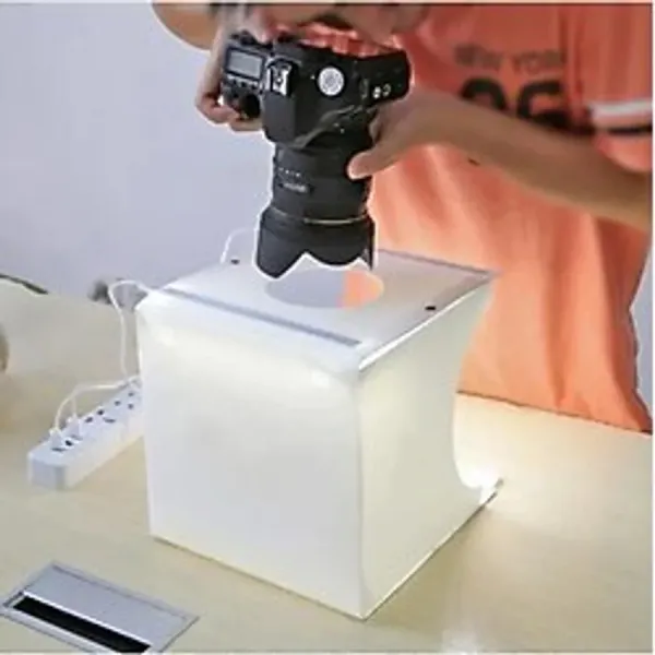Fortico Fotoğraf Çekim Çadırı Mini Stüdyo Led Işıklı Ürün Pratik Katlanabilir 40X40