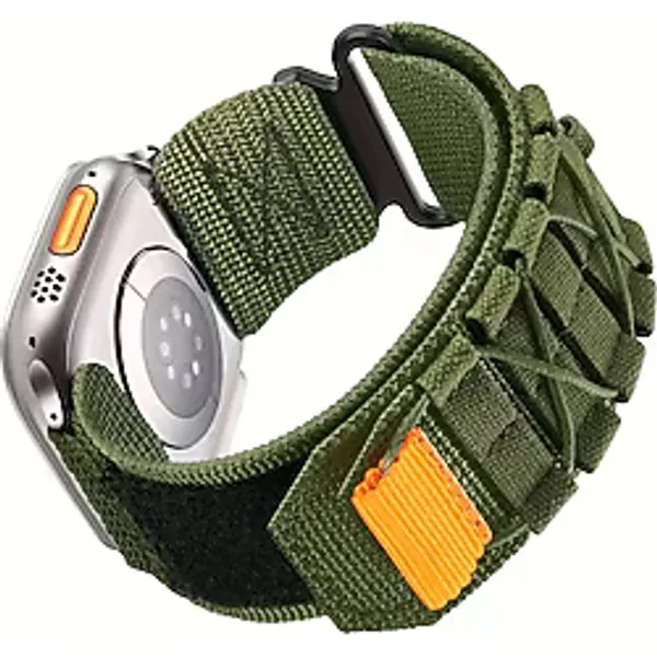 Forzacase Apple Watch 11 46mm ile uyumlu Orbital Örgülü Halat Tasarımlı Hasır Kordon - FC1241