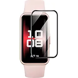 Forzacase Huawei Band 10 ile uyumlu Çerçeveli Tam Kaplayan 3D Pet Ekran Koruyucu Film - FC016