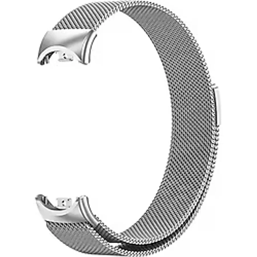 Forzacase Xiaomi Mi Smart Band 8 / 9 / 10 ile uyumlu Metal Mıknatıslı Manyetik Kordon Kayış - FC1151
