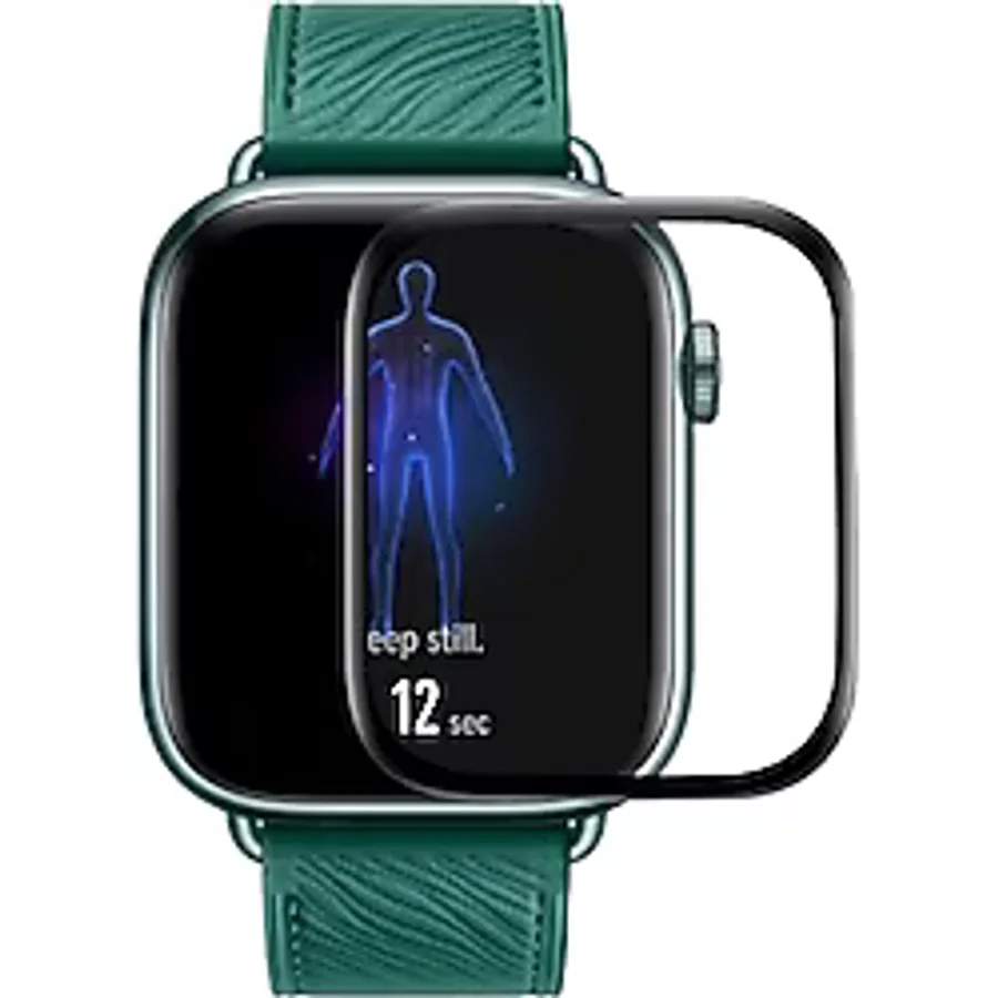 Forzacase Xiaomi Smart Band 9 Pro ile uyumlu Çerçeveli Tam Kaplayan 3D Pet Ekran Koruyucu Film FC016