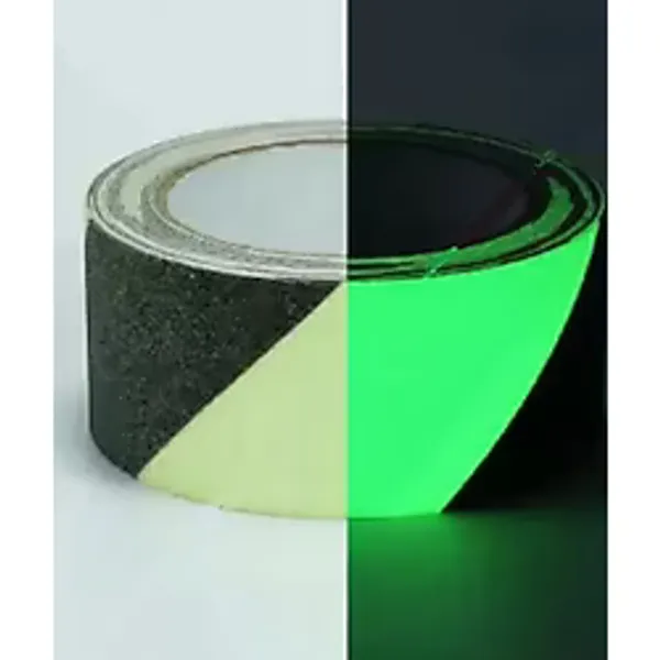 Fosforlu Kaydırmaz Bant 50MMX25MT Çapraz Yeşil Fosforlu Merdiven Bandı 50MM