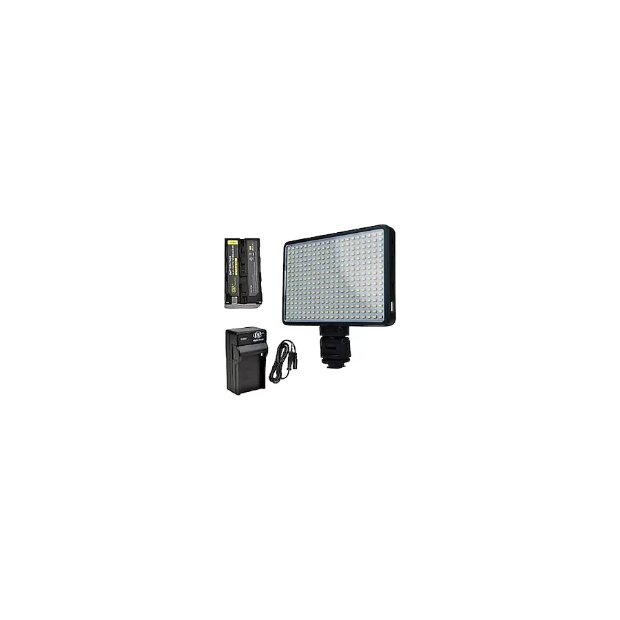 FototekFotograf Pro Led-320 Video Kamera Işığı Tepe Lambası Led Işık F770 Pil Ve Şarjla Birlikte