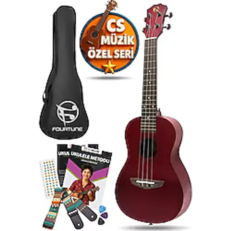 Fourtune Elio UKC-23RD Concert Ukulele Maun Hakiki Ağaç (ÖZEL SERİ)