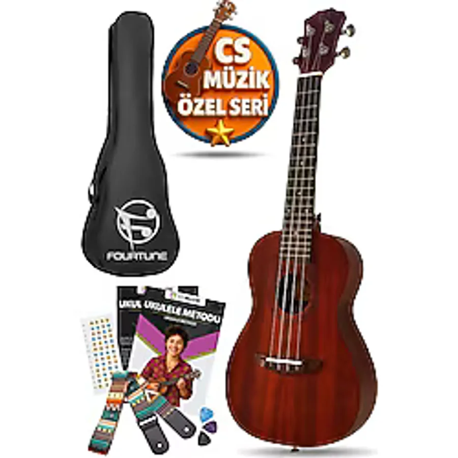 Fourtune Raya Ukc-23mn Concert Ukulele Maun Hakiki Ağaç Özel Seri Concert