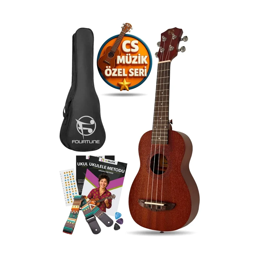 Fourtune Raya UKS-21MN Soprano Ukulele Maun Hakiki Ağaç (ÖZEL SERİ)