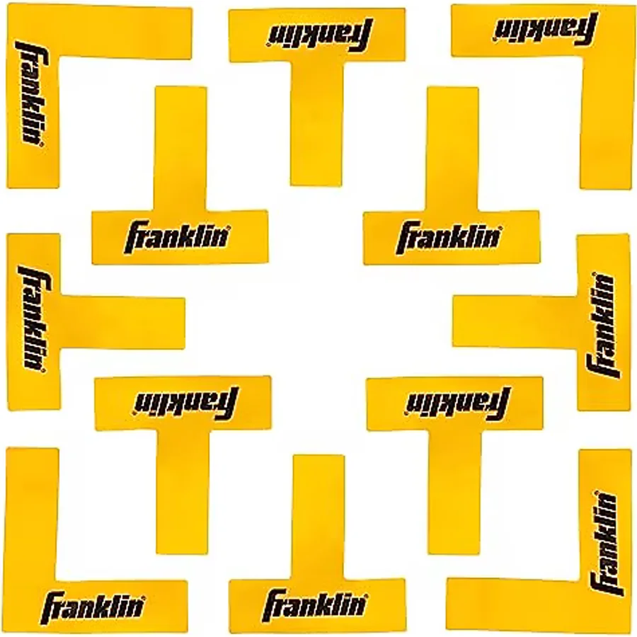Franklin Sports Pickleball Kortu Marker Kiti - Şerit Ölçülü Çizgi İşaretleme Seti - Resmi Beden Mahkemesi Atma İşaretleyicileri