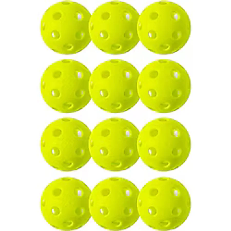 Franklin Sports X-26 Pickleballs - İç Mekan - 12'li Paket - ABD Pickleball Onaylı - Limon Yeşili