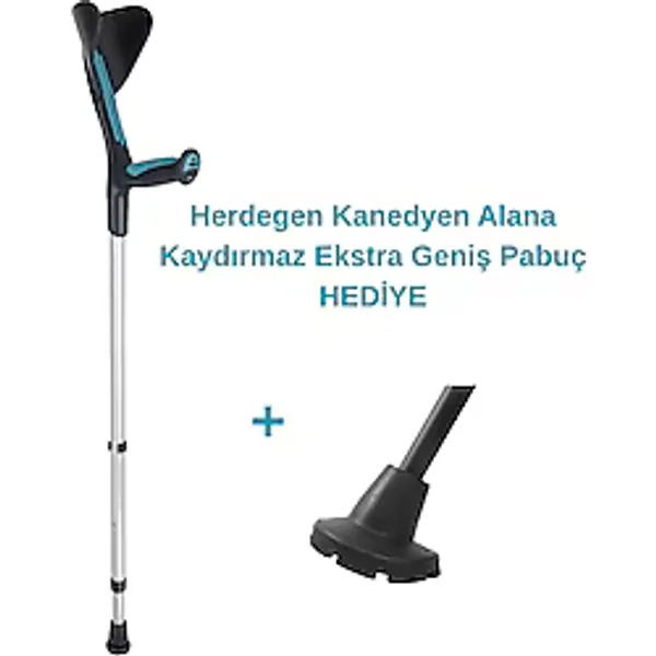 Fransız Herdegen Advance Koltuk Değneği / Kanedyen (1 Adet) - Turkuaz