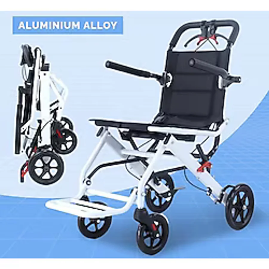 Freely 9003L Hafif Katlanabilir Tekerlekli Sandalye - 45 cm - Renkli
