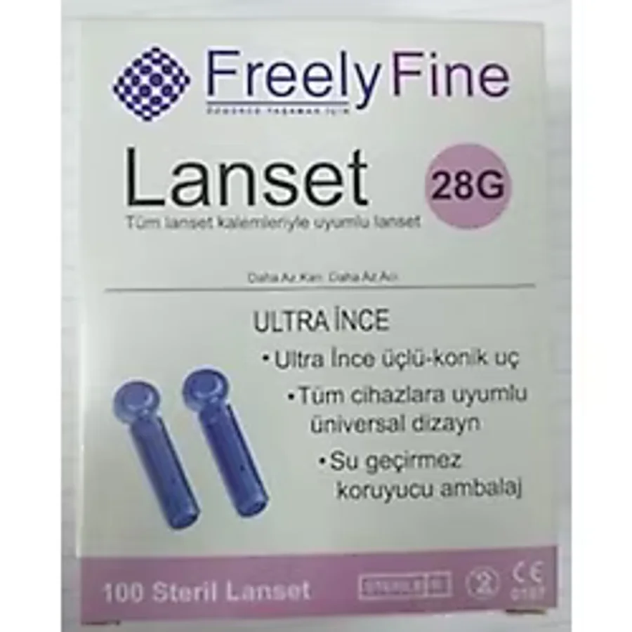 Freely fıne lancet lanset 28g 100lük