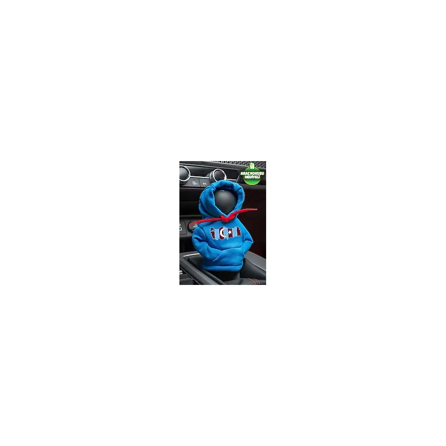 Freeyez BORDO MAVİ TARAFTAR Vites Hoodie Araç Kıyafeti Vites Poları Oto Aksesuarı Vites Topuzu Sweat