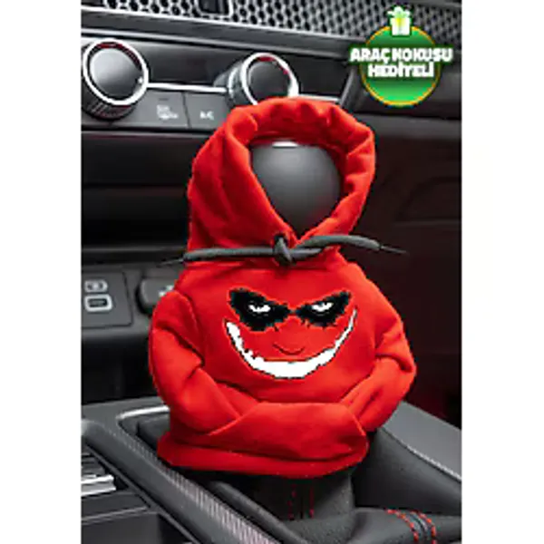 Freeyez DC Comics Joker Kırmızı Vites Hoodie Araç Vites Kıyafeti Vites Poları Oto Aksesuarı Vites Topuzu