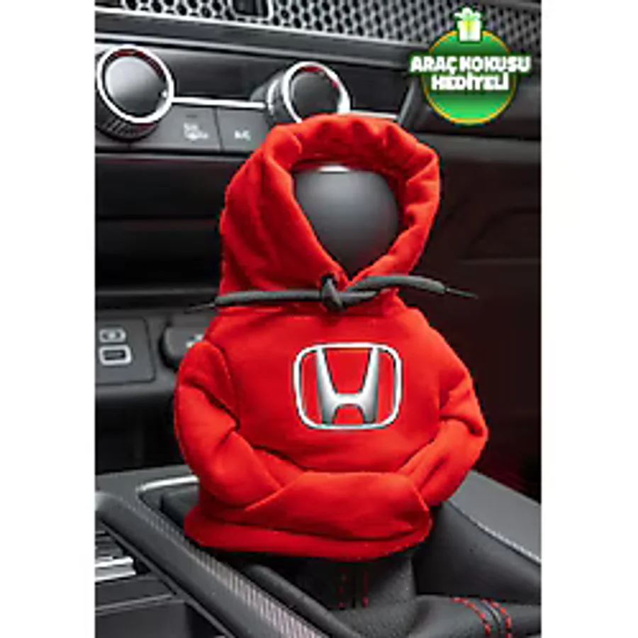 Freeyez Honda Kırmızı Vites Hoodie Araç Vites Kıyafeti Vites Poları Oto Aksesuarı Vites Topuzu Sweatshirt