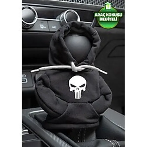 Freeyez Punisher Siyah Vites Hoodie Araç Vites Kıyafeti Vites Poları Oto Aksesuarı Vites Topuzu