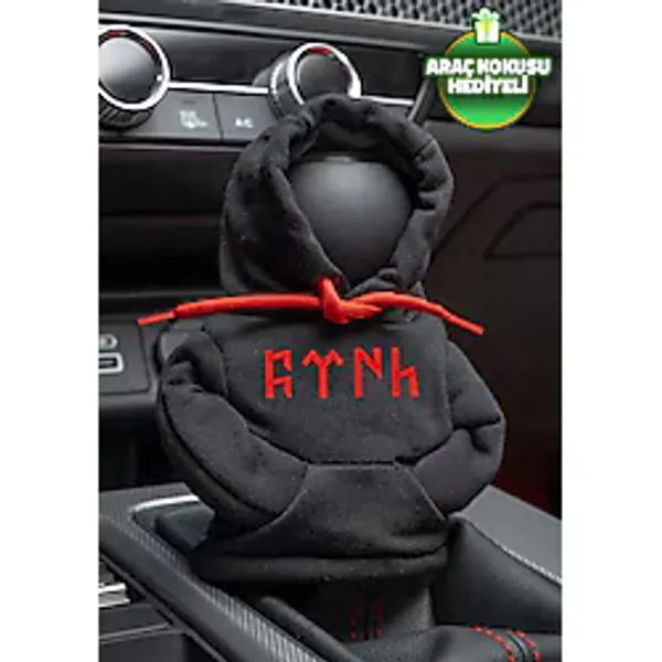 Freeyez Tengri FTNH Türk Siyah Kırmızı Vites Hoodie Araç Vites Kıyafeti Vites Poları Oto Aksesuarı